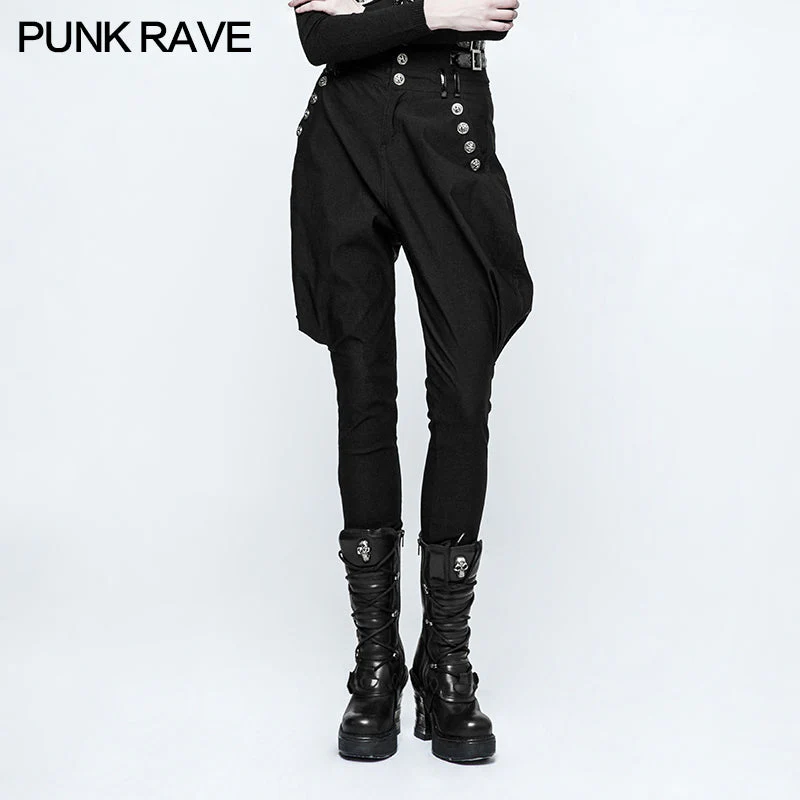 K-289 High Waist Classic Riding Breeches Gothic Pants Military Uniform