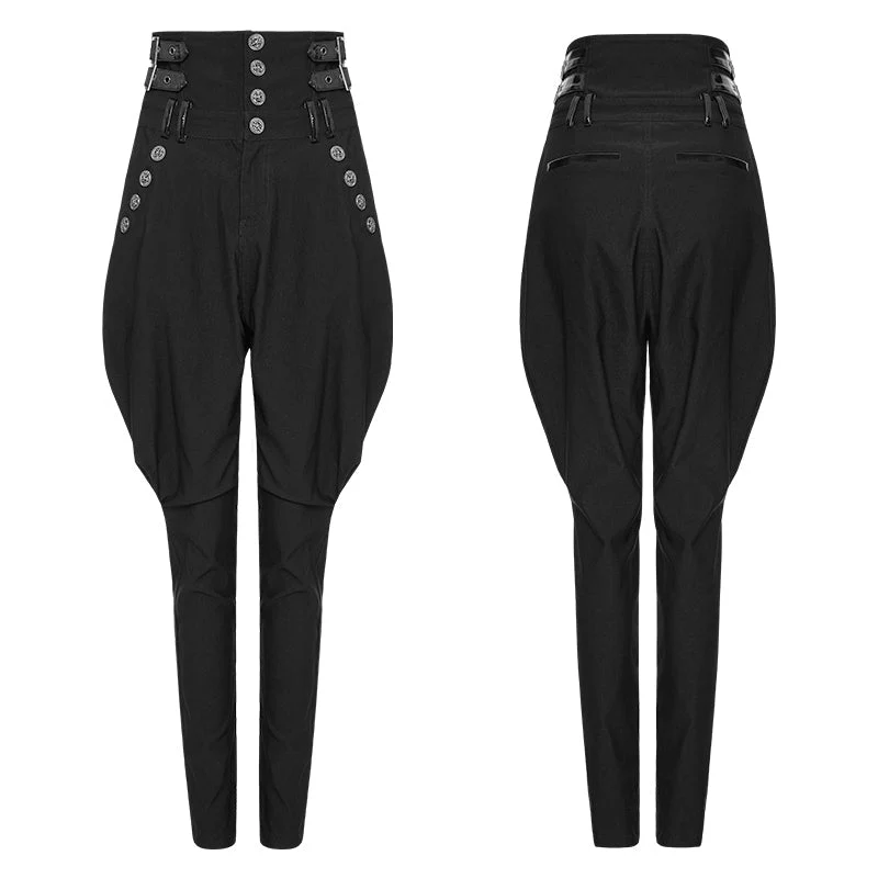 K-289 High Waist Classic Riding Breeches Gothic Pants Military Uniform - Image 4