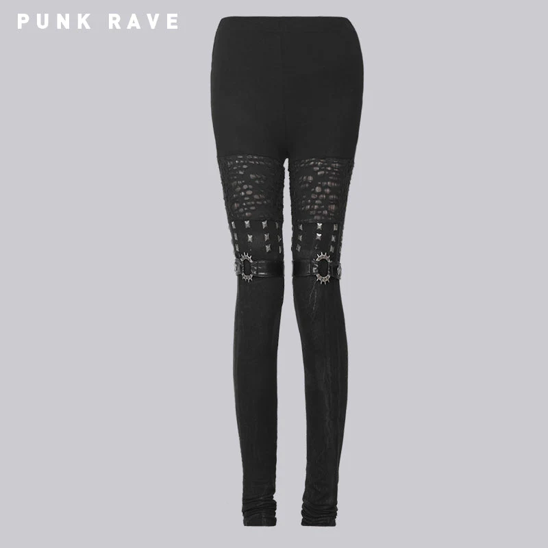 K-205 Hot Girls Sexy Tight Punk Pants Leggings - Image 4