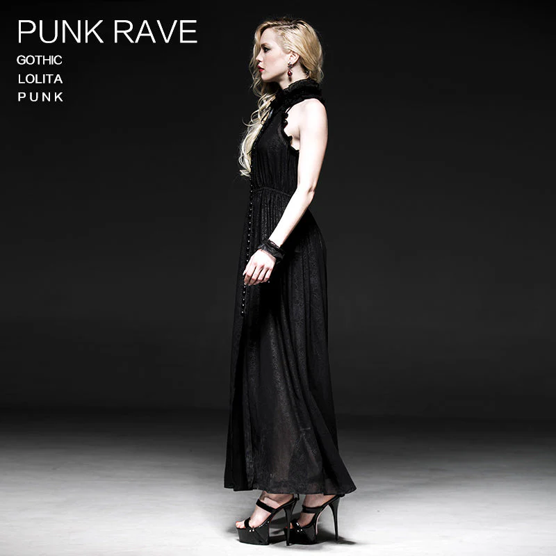 Q-235 Hot Sale Sexy Fashionable Elegant Prom Night Lace Gothic Dresses - Image 3