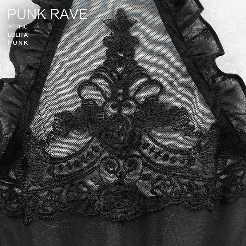Q-235 Hot Sale Sexy Fashionable Elegant Prom Night Lace Gothic Dresses - Image 5