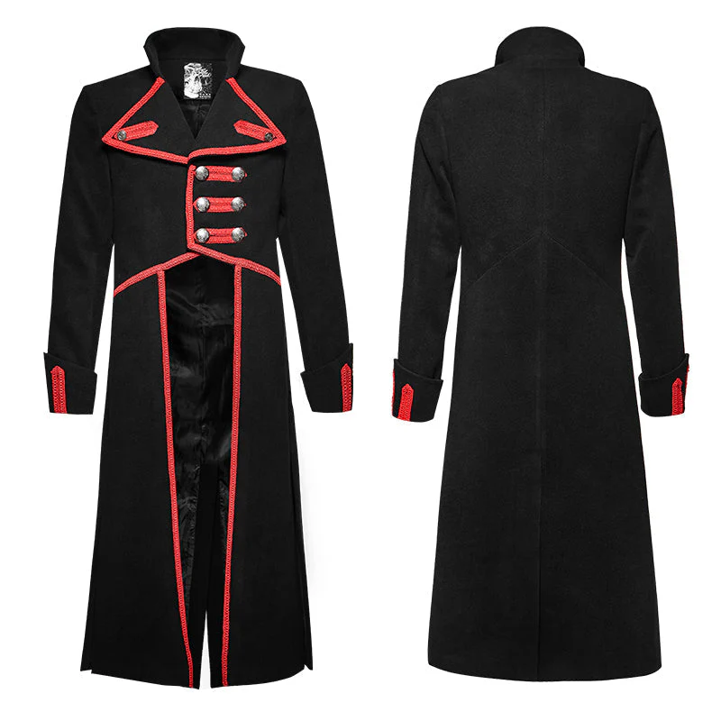 Y-713 Irregular Long Punk Trench Coat Using Western Wool - Image 6