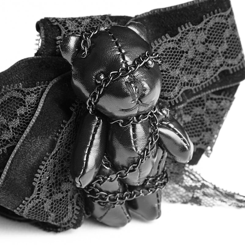 LS-048 Kawaii Gothic Accessories Chain Little Bear Necktie - Image 5