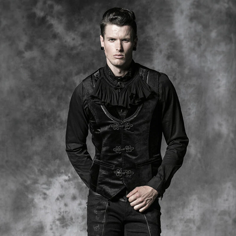 Y-481 Latest black Fashion Noble Punk Vest