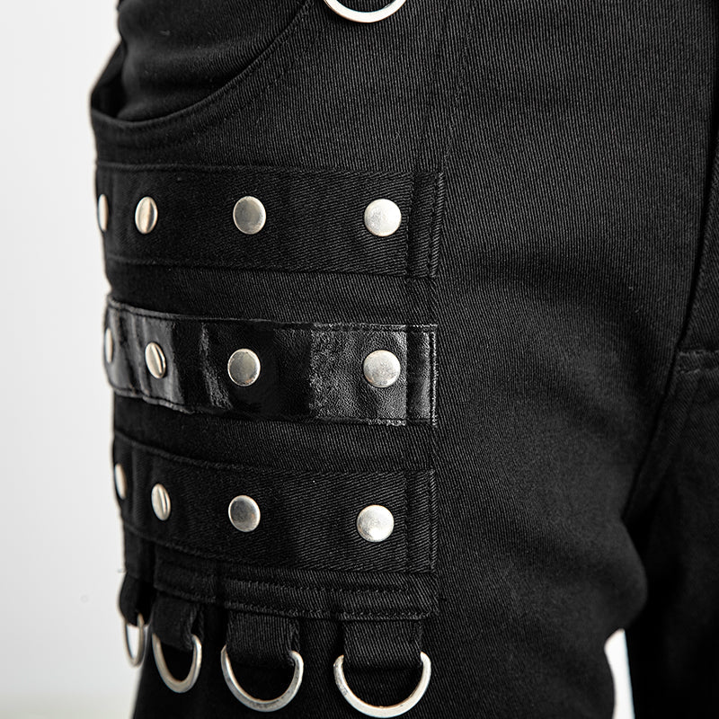Leg Hypertrophy K-028 Latest Fashion Loose Zipper Motocross Punk Pants - Image 4