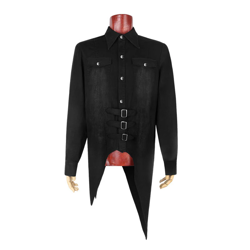 Y-602 Latest Style Halloween Dark Punk Shirts For Men - Image 4