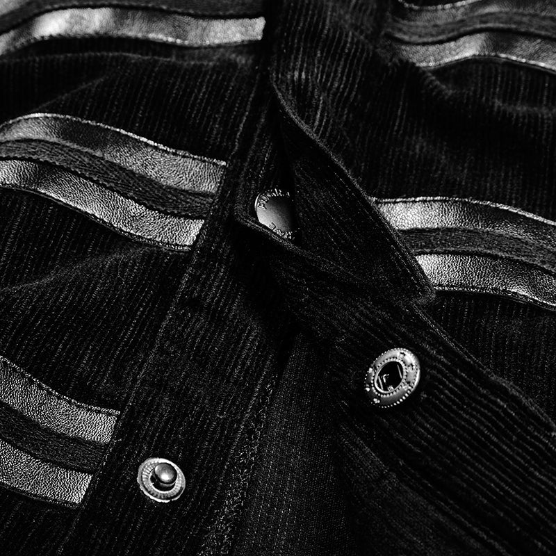 Y-706 Latest Style Punk Shirt With Removable Sleeves - Image 5