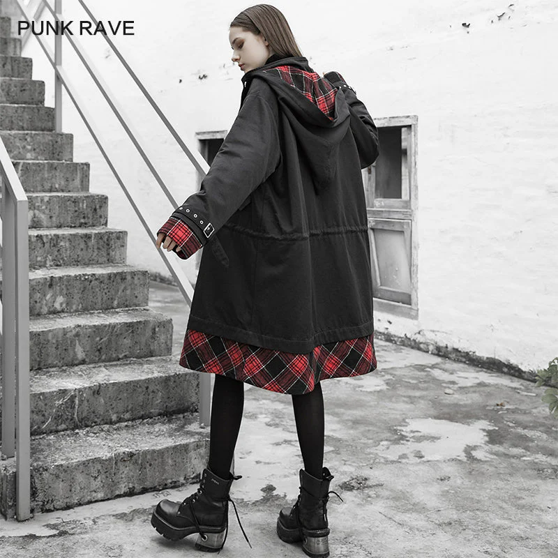 OPY-388XCF Lattice stitching Long jacket (with Waistline) - Image 2