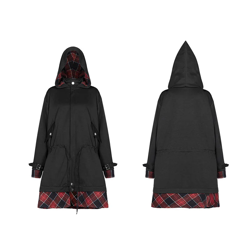 OPY-388XCF Lattice stitching Long jacket (with Waistline) - Image 3