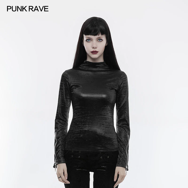 OPT-185 Light Printing Punk T-shirt Daily Comfortable Blouse