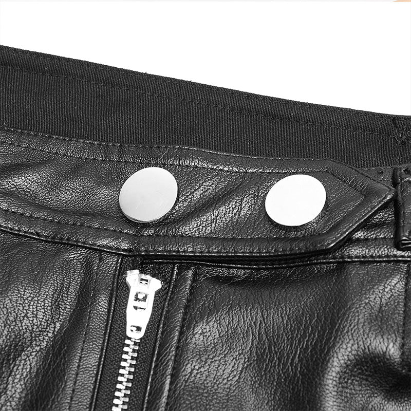 OPK-250 Locomotive Handsome PU leather Shorts - Image 5