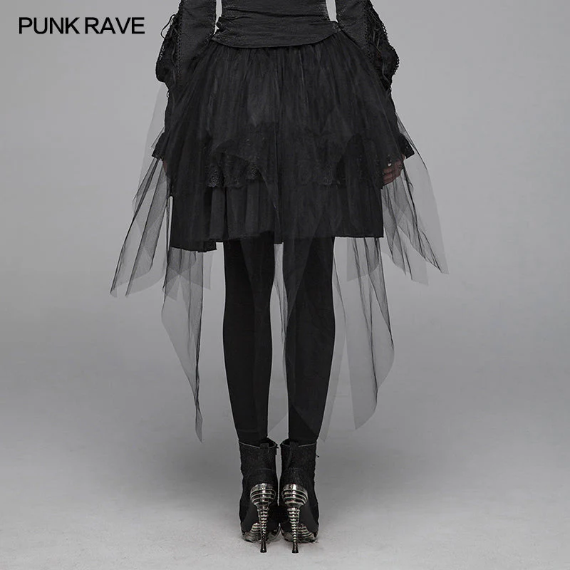 WLQ-091 Lolita Butterfly Mesh Half Skirt - Image 3