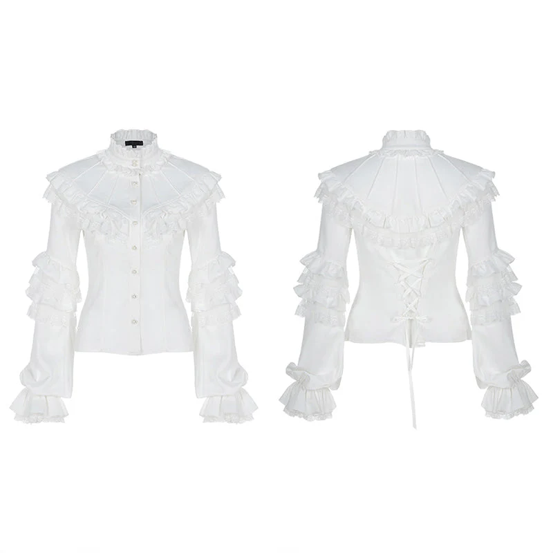 WLY-098CCF Lolita gorgeous lace shirt - Image 10