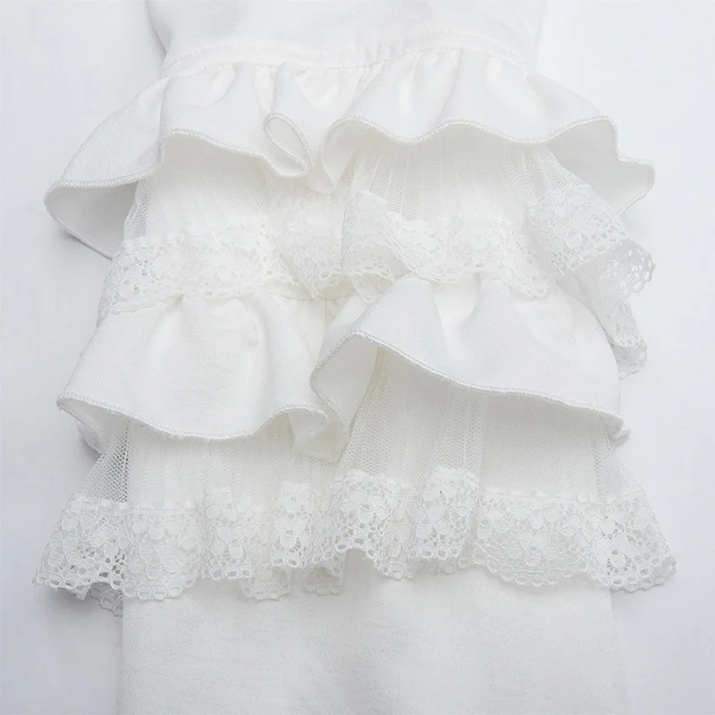 WLY-098CCF Lolita gorgeous lace shirt - Image 11