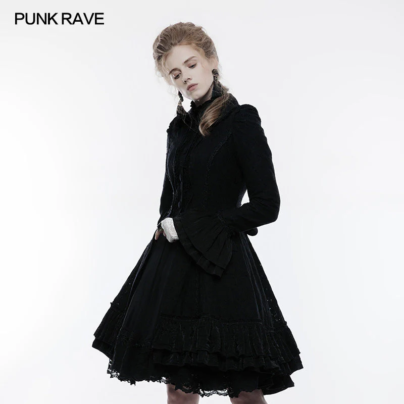 WLY-067 Lolita Lace Overcoat Gothic Coat For Women - Image 2