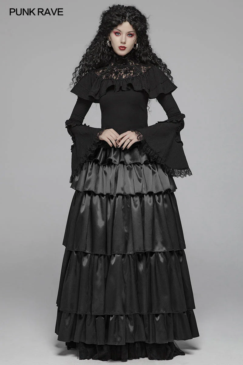 WLT-013 Lolita Lace Turtleneck Long Sleeve T-shirt - Image 6