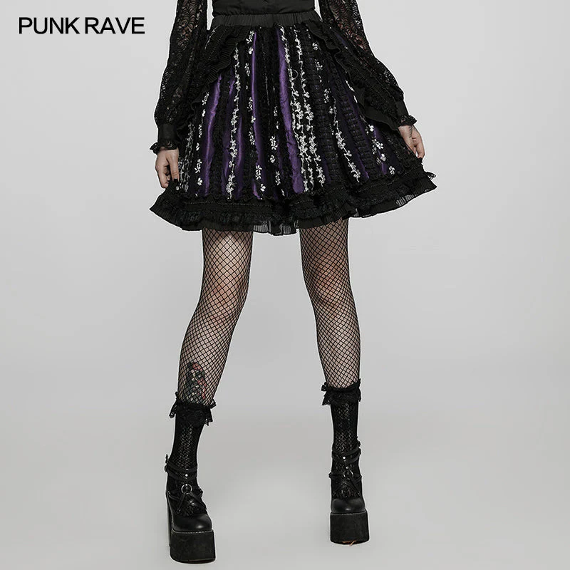 WLQ-100BQF Lolita lovely embroidered skirt - Image 6