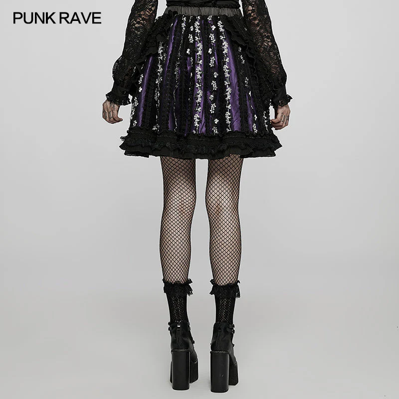 WLQ-100BQF Lolita lovely embroidered skirt - Image 8