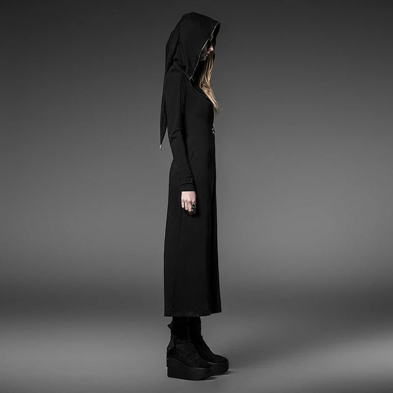 PY-046 Long Witch Gothic Coat With Hooded - Image 2