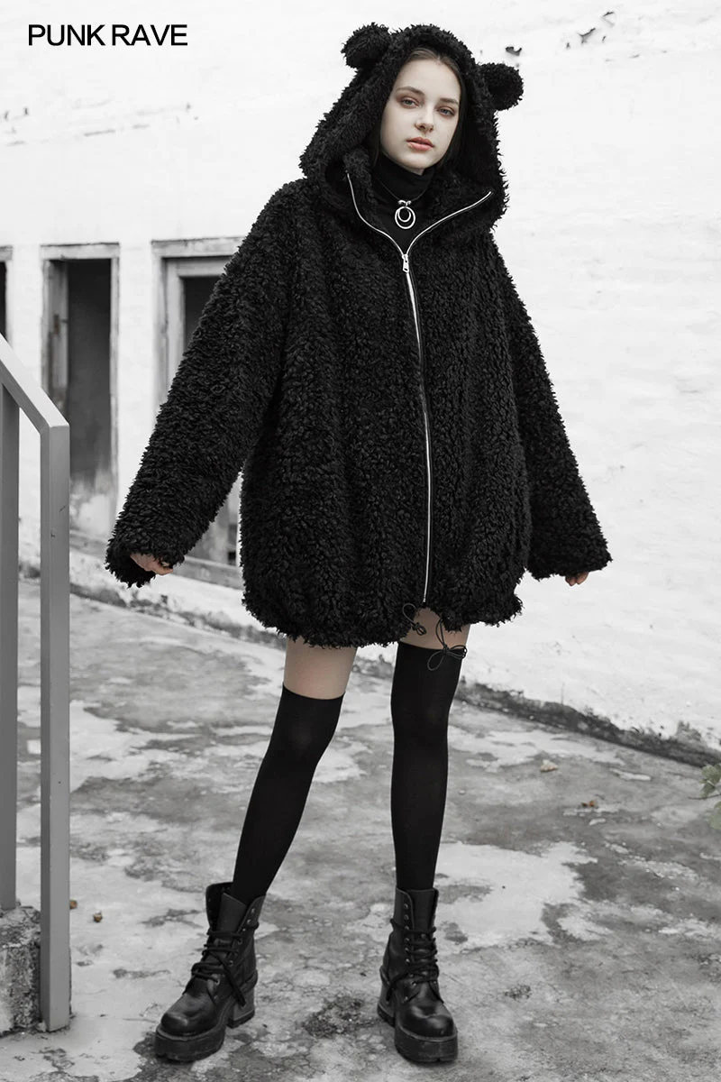 OPY-387XCF Loose-shouldered casual jacket (with hat) - Image 6