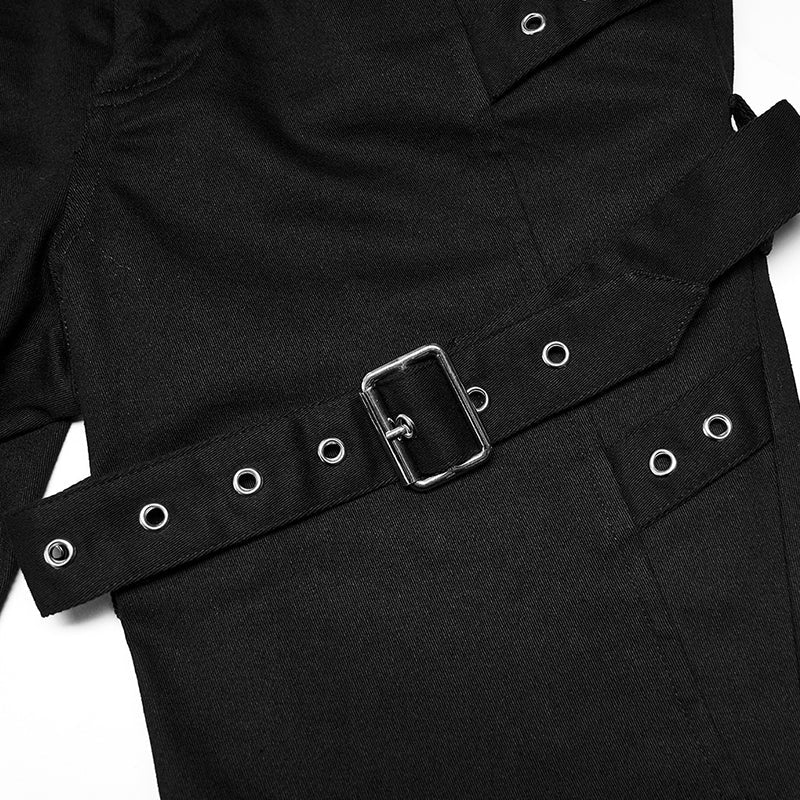 WK-508NCF Medium low waist punk flared pants - Image 5