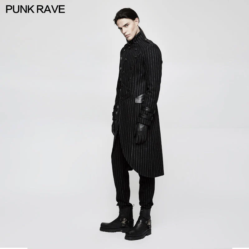 Y-808 Military Uniform Striped Punk Jacket Medium Style - Image 2