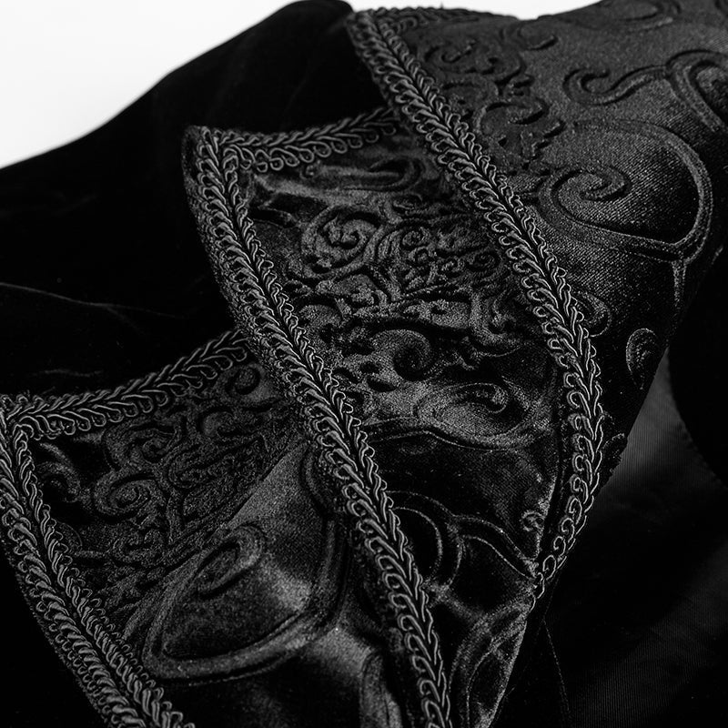 Y-658 Mystery Women Jacket Elegant Gothic Coat With Lace - Image 5