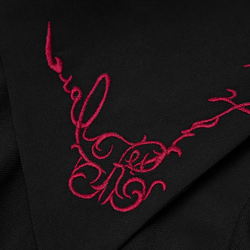 OPY-576XDF Navy collar embroidered short coat - Image 5