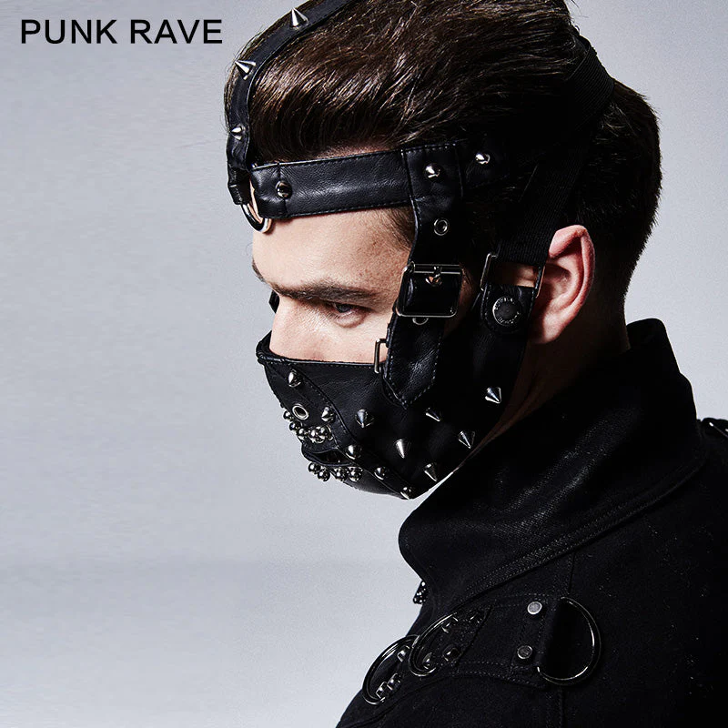 S-158 New Design Men Rivet Mask Accessories - Image 2