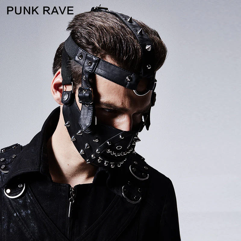 S-158 New Design Men Rivet Mask Accessories - Image 3