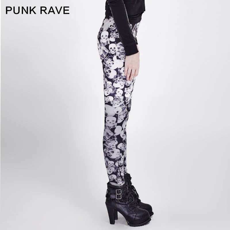 K-259 For Women New Fashion Hot Shapers Good Elastic Gothic Pants - Image 2