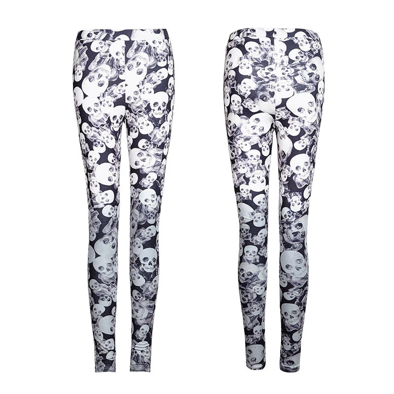 K-259 For Women New Fashion Hot Shapers Good Elastic Gothic Pants - Image 4