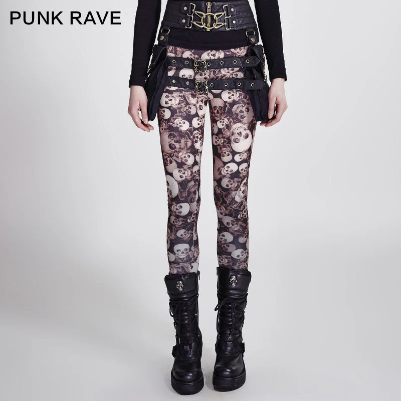 K-259 For Women New Fashion Hot Shapers Good Elastic Gothic Pants - Image 6
