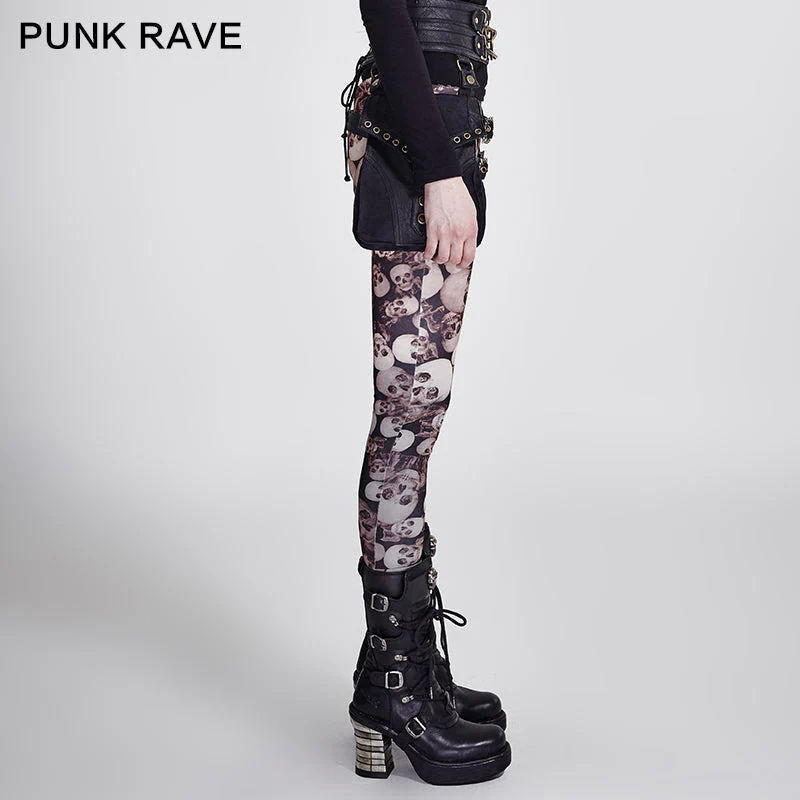 K-259 For Women New Fashion Hot Shapers Good Elastic Gothic Pants - Image 7