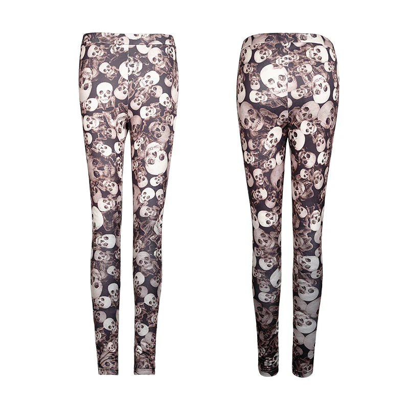 K-259 For Women New Fashion Hot Shapers Good Elastic Gothic Pants - Image 9
