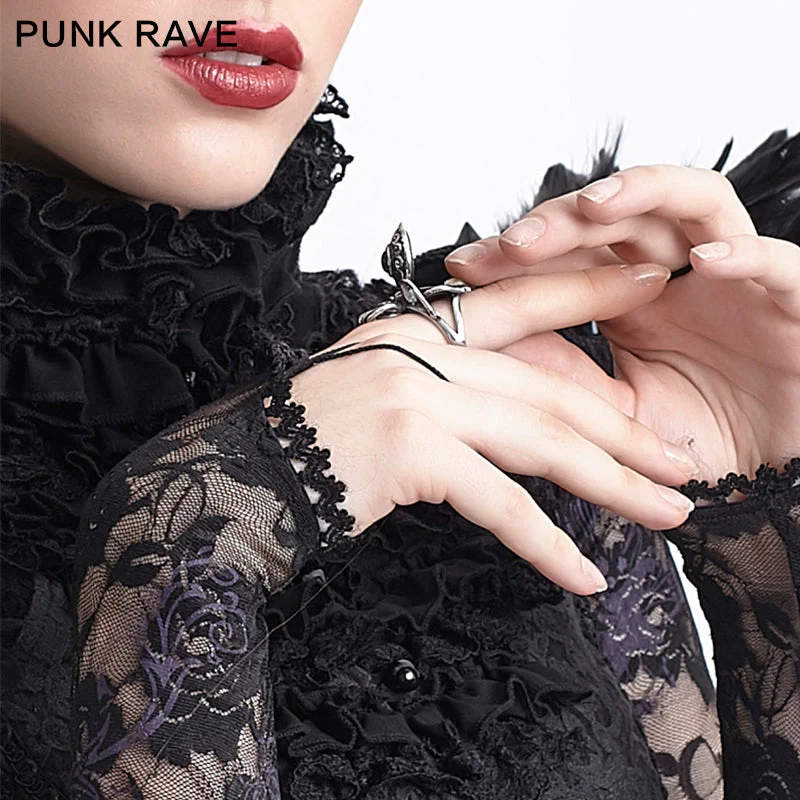S-162 Openable Spider Titanium Crystal silver Fashion Ring Gothic Accessories - Image 2
