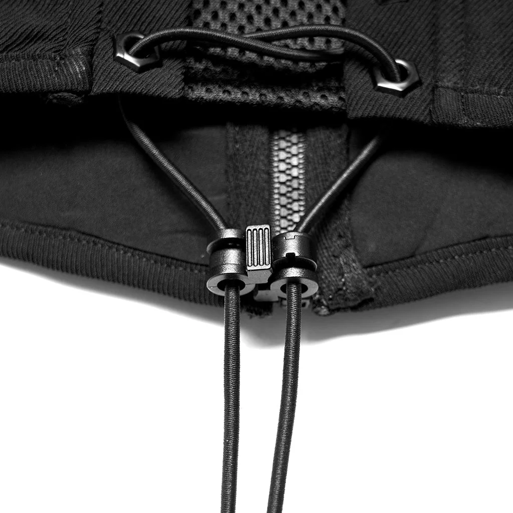 OPS-250YDF Gothic Corset Black Lace-up Waist Cincher Belt - Image 19