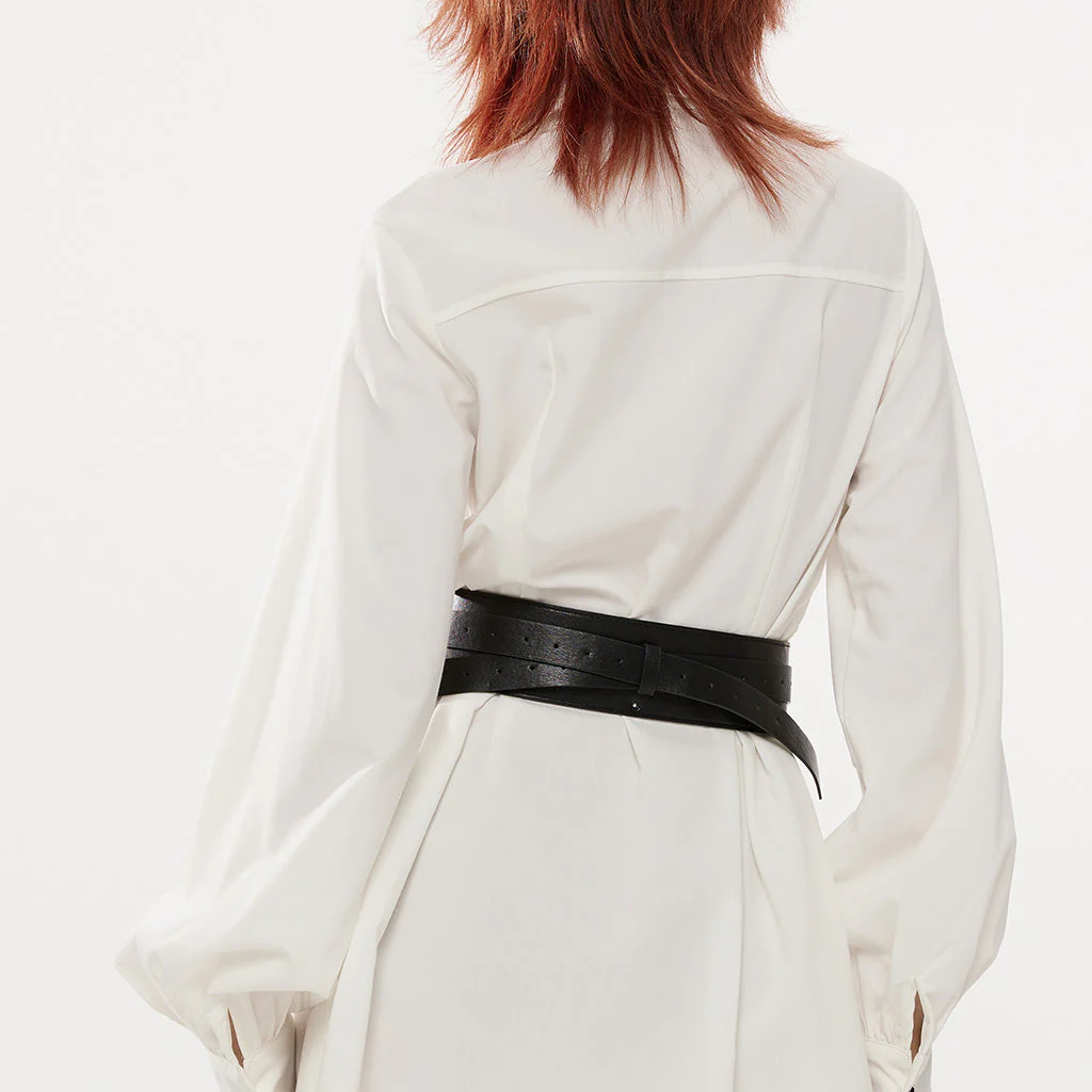 OPS-268BDF Edgy Black Double Buckle Punk Accessories Belt Fashion Statement - Image 24