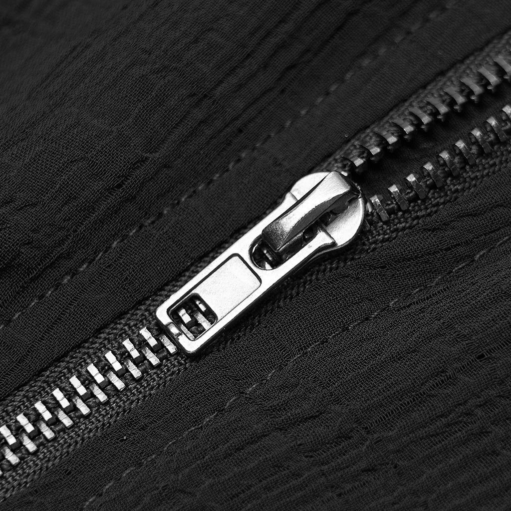 OPT-613BXF Edgy Mesh Tank Top with Belted Accents Punk Shirts - Image 8