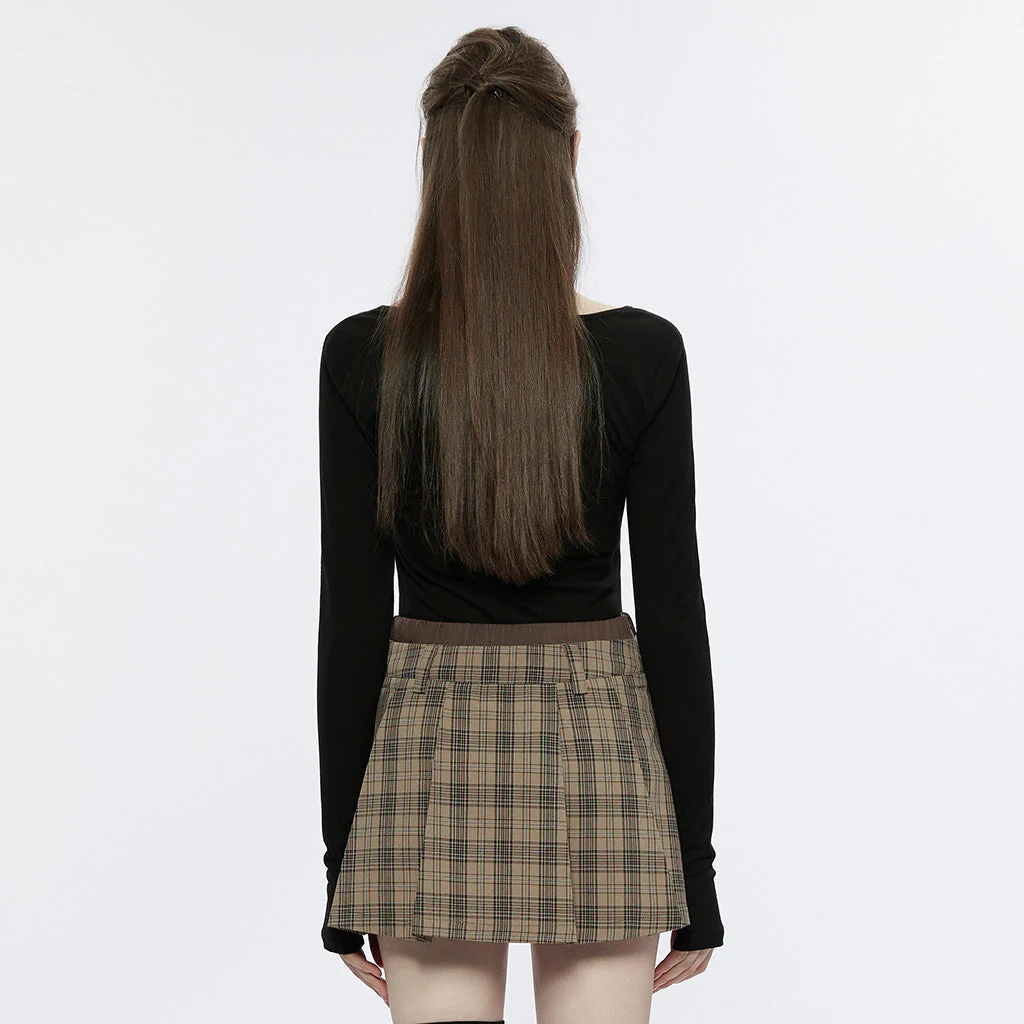 OPT-803TCF Chic Cutout Punk T-Shirt Cross Hollow Long Sleeve - Image 13