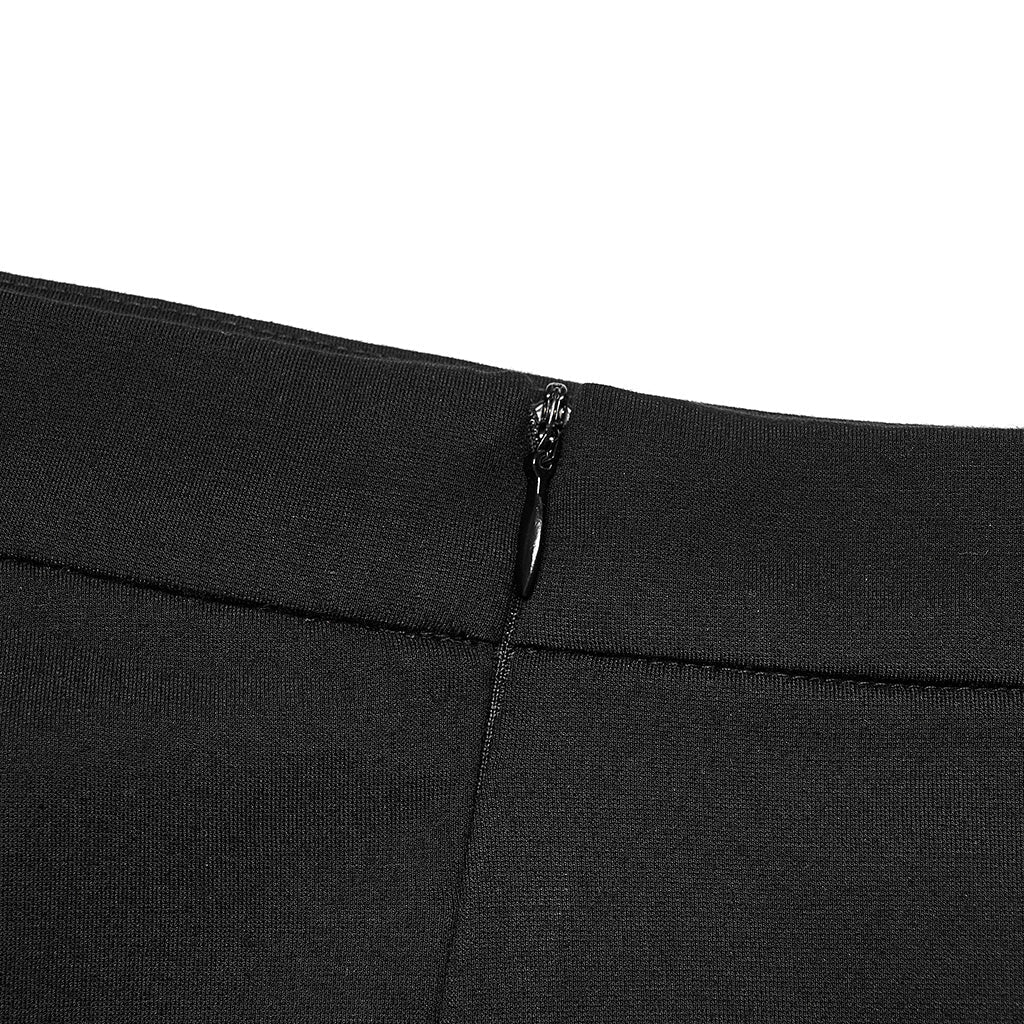 OQ-011BQF Dragon Embroidered Asymmetrical Punk Skirt with Side Slit - Image 52