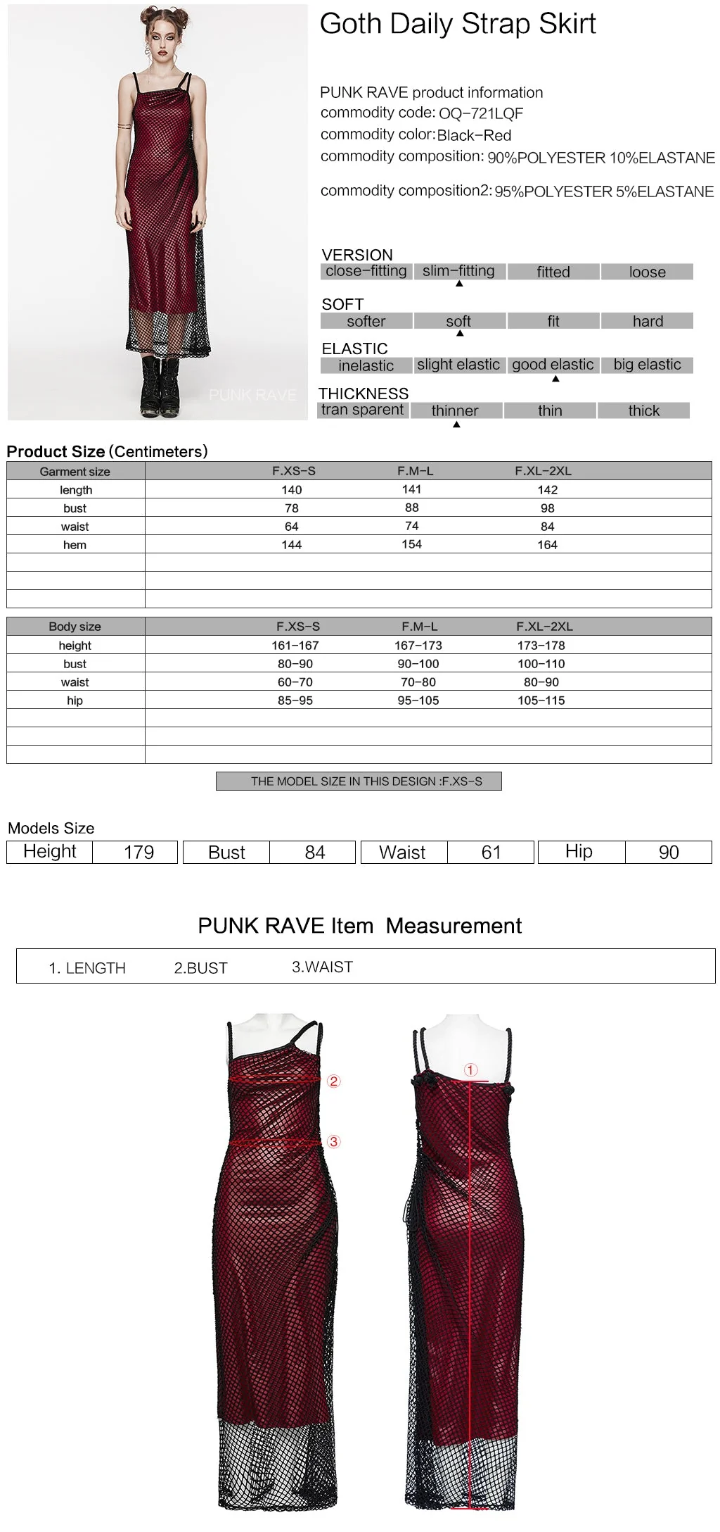 OQ-721LQF Gothic Dress Fishnet Overlay Asymmetric Shoulder Elegant Red Maxi - Image 41