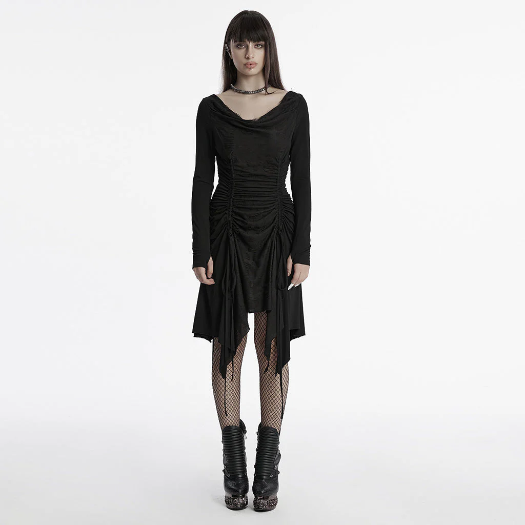 OQ-794LQF Gothic Grunge Ruffled Layered Punk Dresses for Women - Image 21