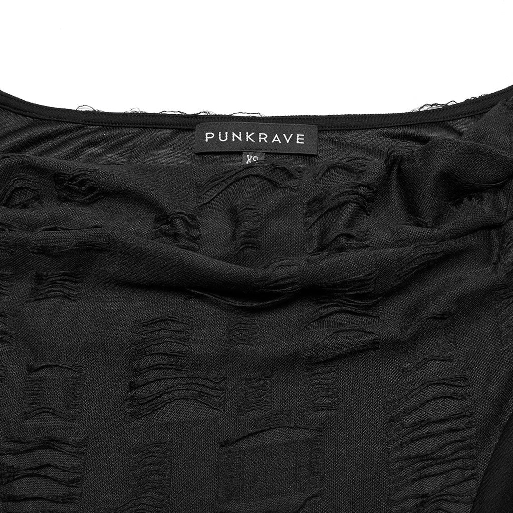 OQ-794LQF Gothic Grunge Ruffled Layered Punk Dresses for Women - Image 24