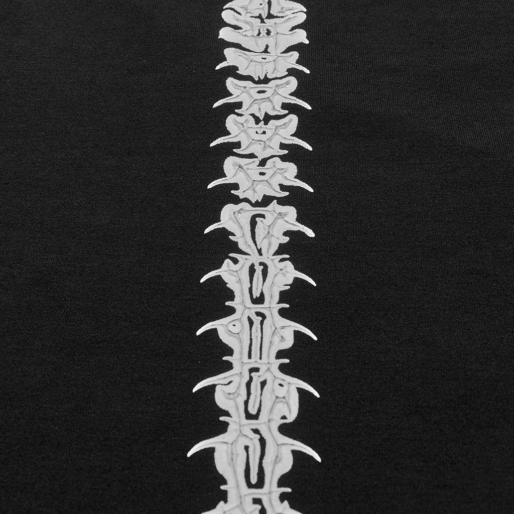 OQ-828LQF Long Sleeve Gothic Punk Dress Skeleton Ribcage Detail Midi - Image 29