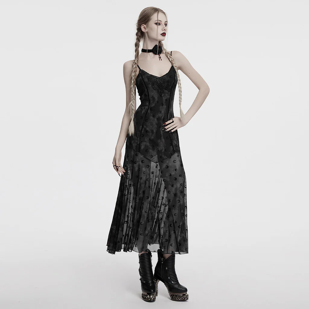 OQ-834LQF Gothic Dress Victorian Burgundy Lace Long Sleeve Maxi Dress - Image 16
