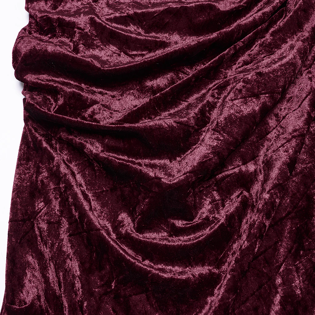 OQ-848BQF Gothic Skirt Velvet Lace Long Maxi Dark Elegance - Image 8