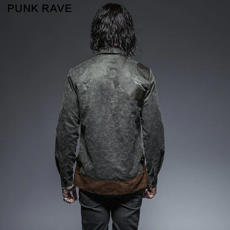 Y-653 Original Design Punk Jacket Vintage Long Sleeve - Image 2
