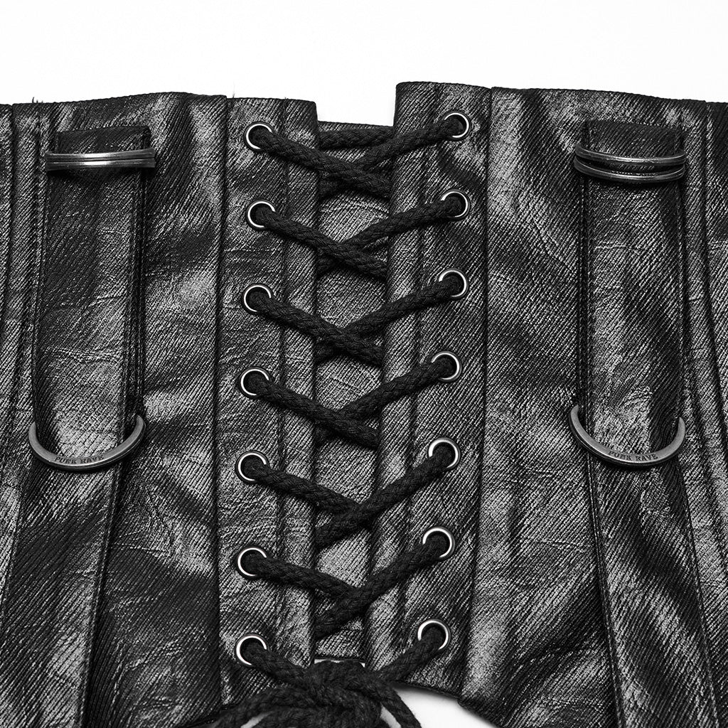 OS-754YDF Edgy Punk Corset with Straps and Buckles Gothic Style - Image 30