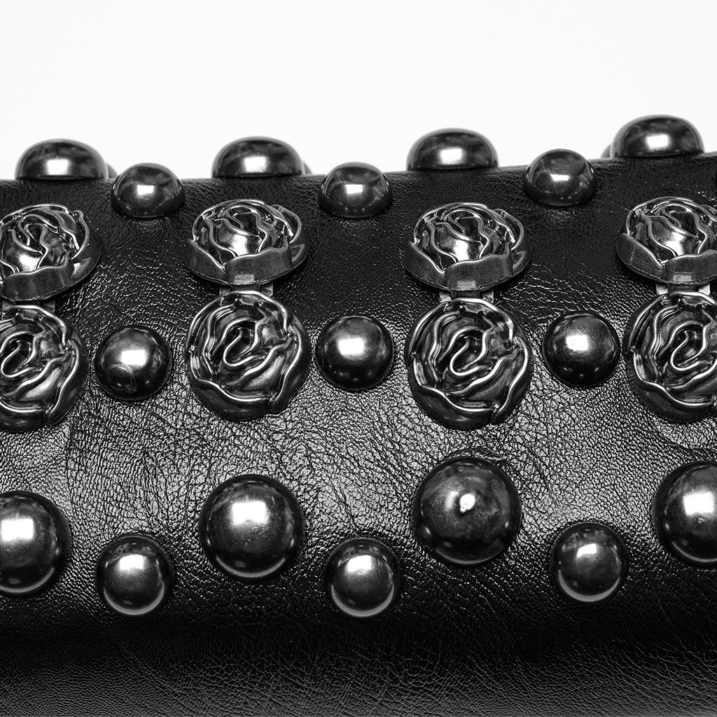 OS-756BBF Gothic Accessories Studded Chain Crossbody Bag Edgy Design - Image 7